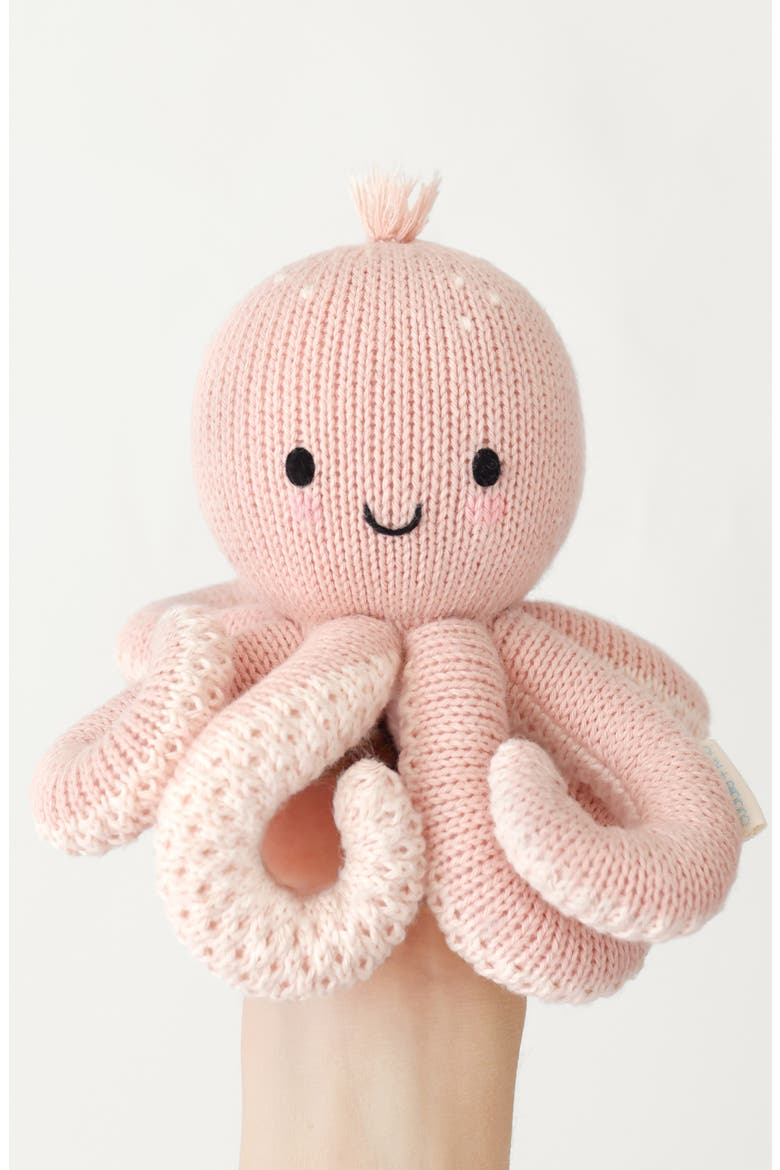 Baby Octopus Stuffed Animal, Alternate, color, PINK