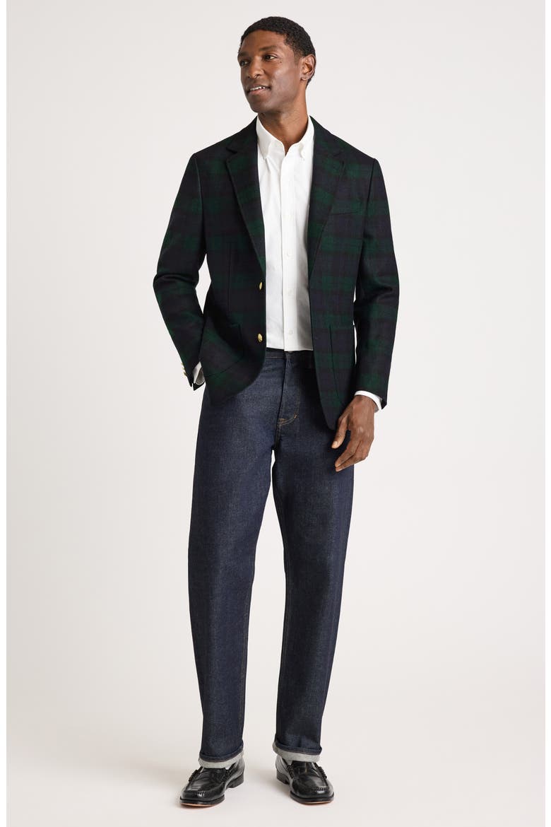 Alma Mater Wool Blazer, Alternate, color, BLACKWATCH PLAID