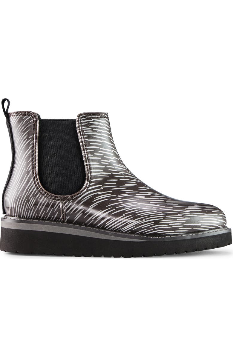 Cougar x Jill Malek Kensington Waterproof Chelsea Rain Boot, Alternate, color,