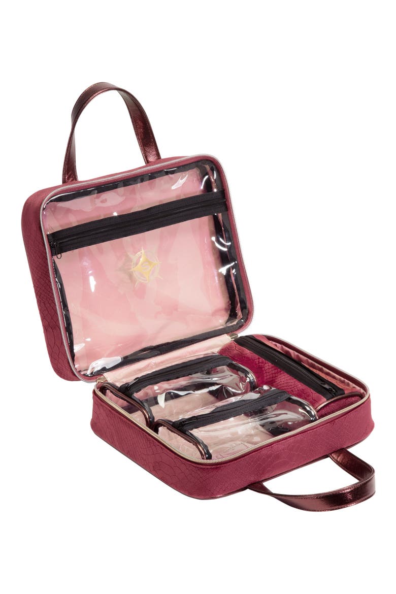 Marais Martha Large Briefcase Cosmetic Case, Alternate, color, NO COLOR