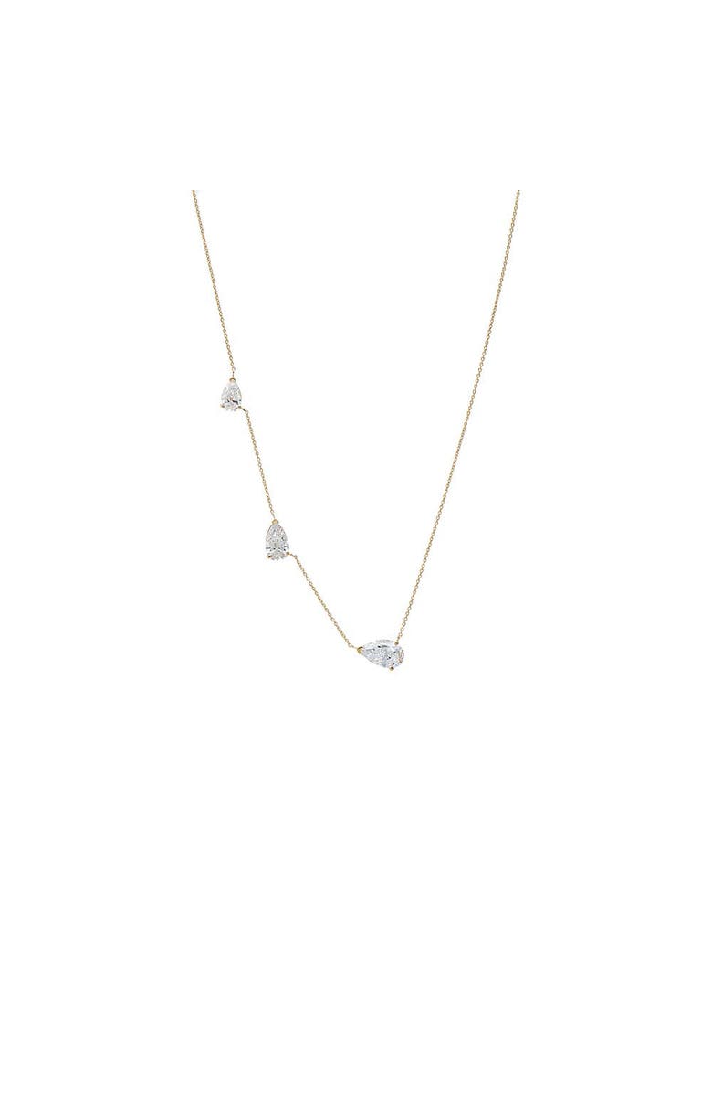 BY ADINA EDEN Lab Grown Diamond Multi Pear Necklace 14K, Main, color, 14K Gold