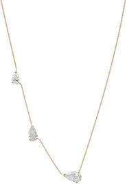 BY ADINA EDEN Lab Grown Diamond Multi Pear Necklace 14K