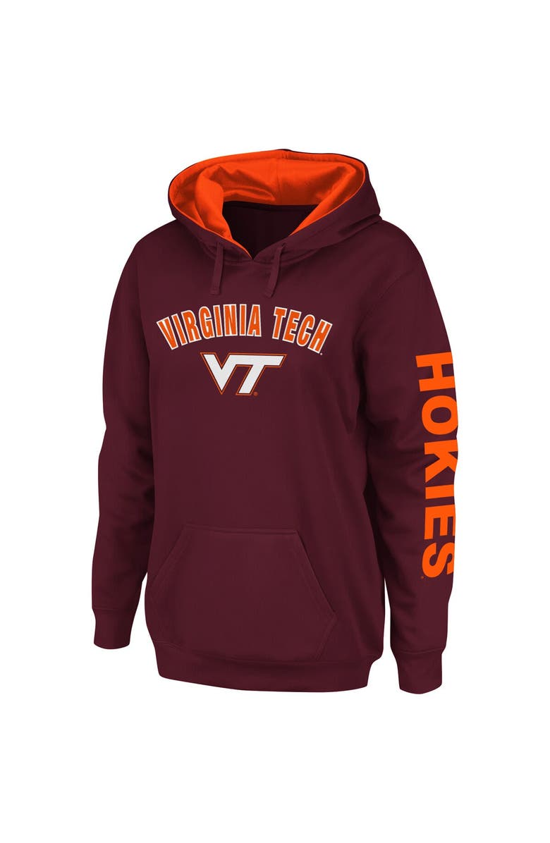 COLOSSEUM Women's Colosseum Maroon Virginia Tech Hokies Loud and Proud Pullover Hoodie, Main, color, Maroon
