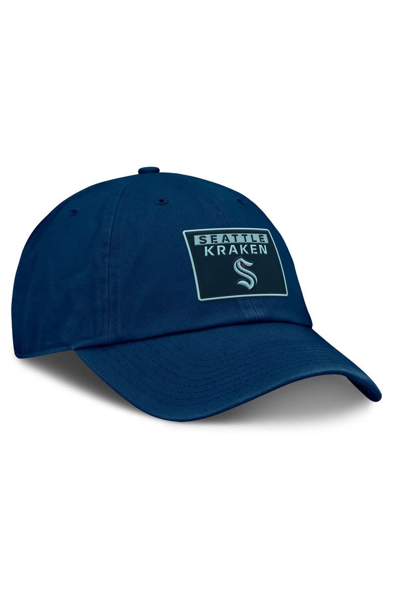 Women's Fanatics  Deep Sea Blue Seattle Kraken Authentic Pro Rink Adjustable Hat, Alternate, color, Navy