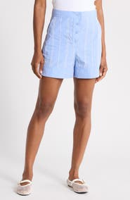 3.1 Phillip Lim Wave Embroidered Poplin Shorts