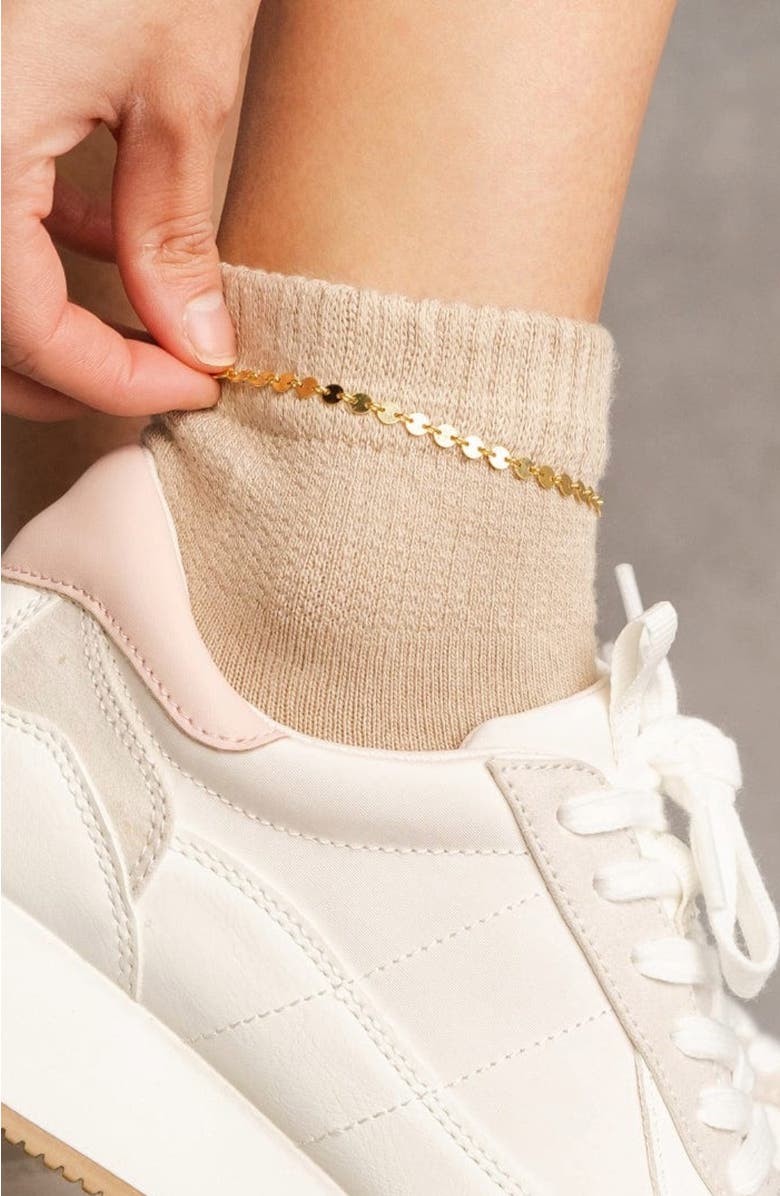 MADE BY MARY Poppy Chain Anklet, Alternate, color, Gold Filled
