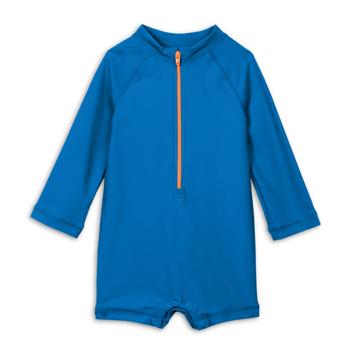 Shop Primary Baby One-piece Rash Guard In Blueberry