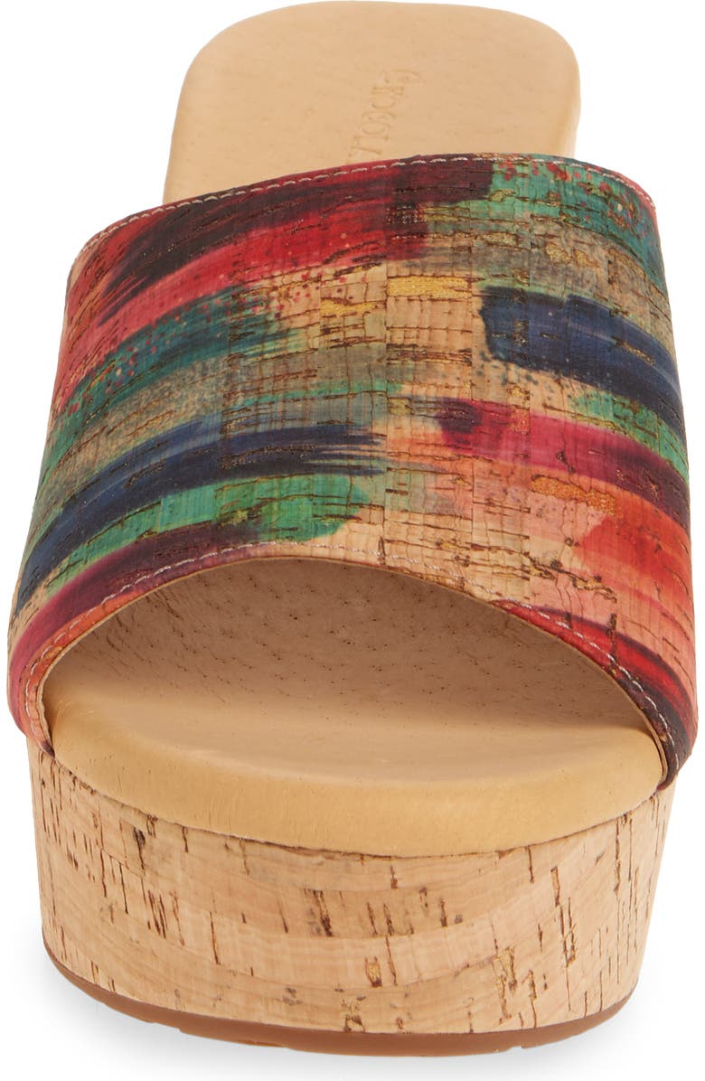 Chocolat Blu Golden Platform Sandal, Alternate, color, Multi Cork