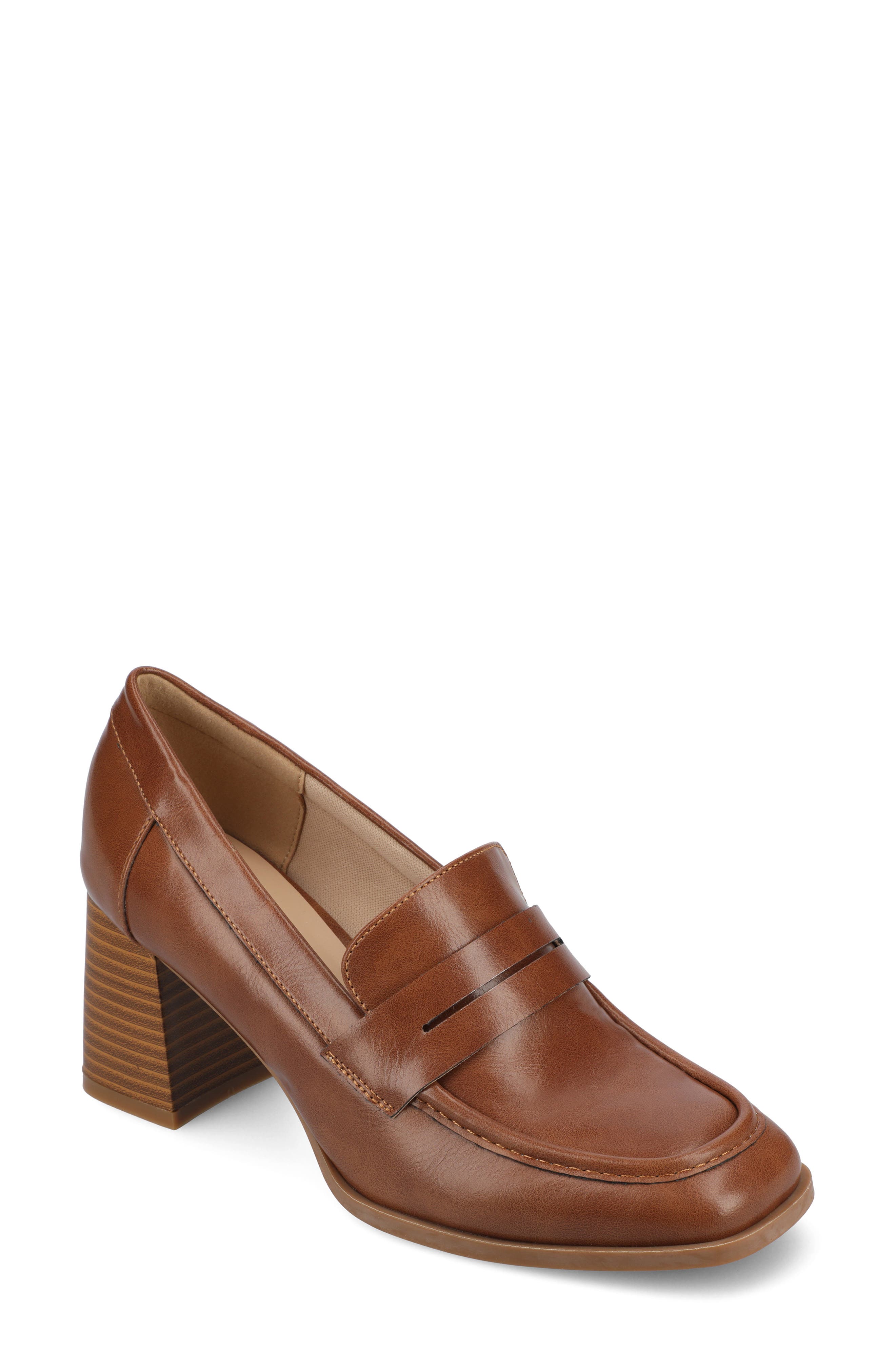 Malleah Loafer Pump, Main, color, BROWN