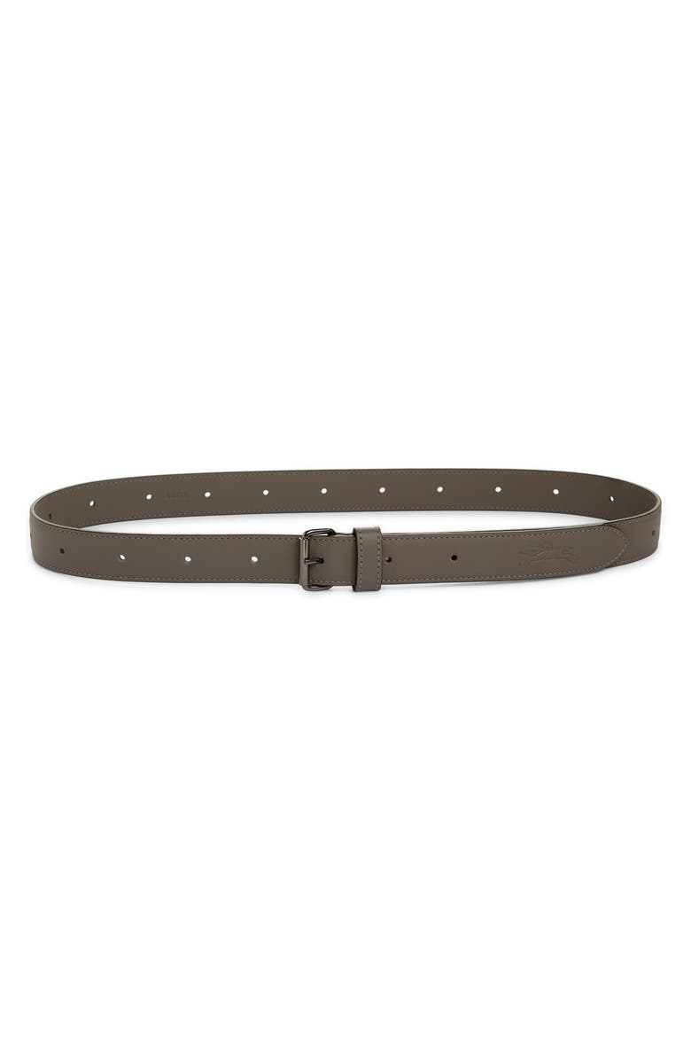 Longchamp Leather Belt, Main, color, 