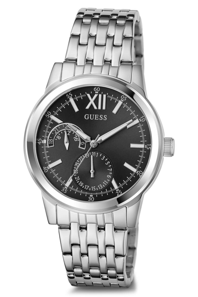 Emerson Multifunction Bracelet Watch, 42mm, Alternate, color, SILVER TONE