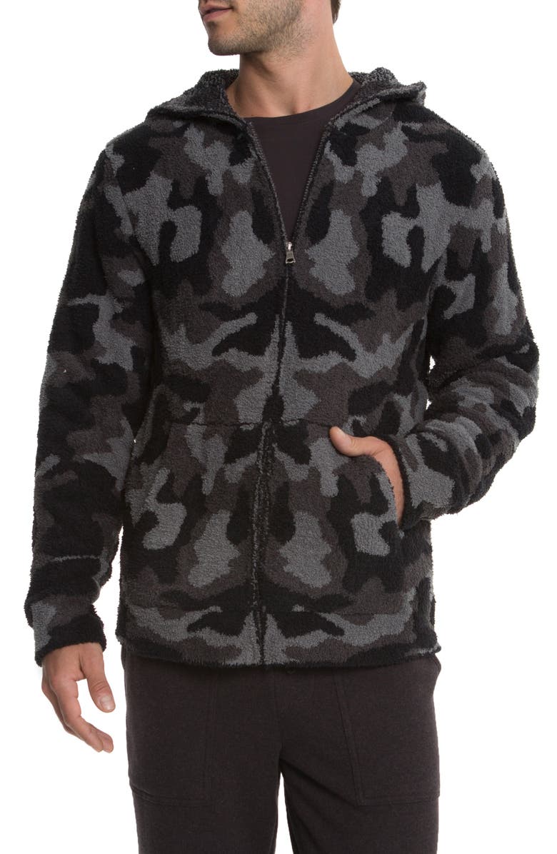 Barefoot Dreams<sup>®</sup> Barefoot Dreams Camo Zip Hoodie, Main, color, 