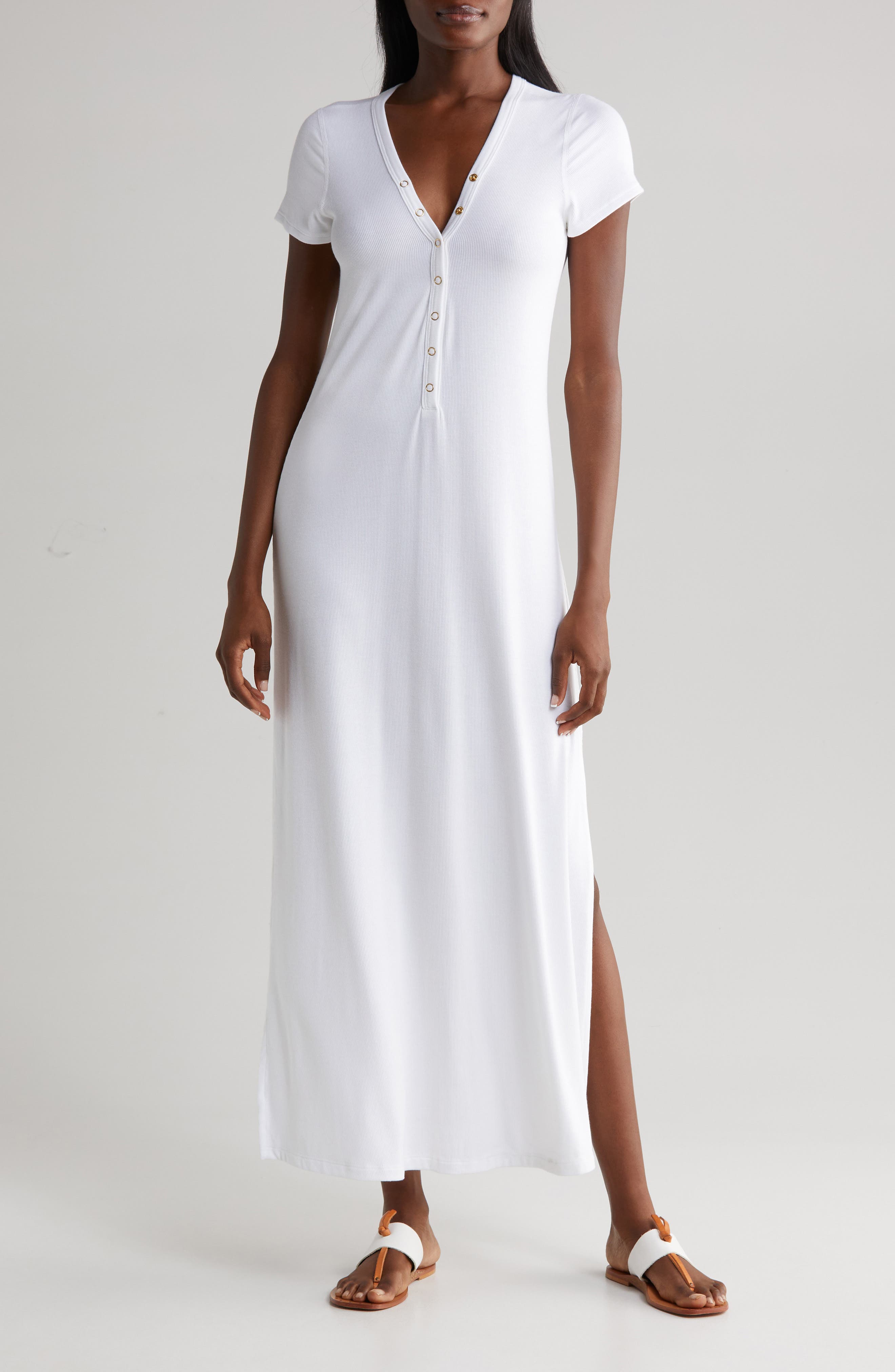 Robin Piccone Amy Rib Cover-Up Dress