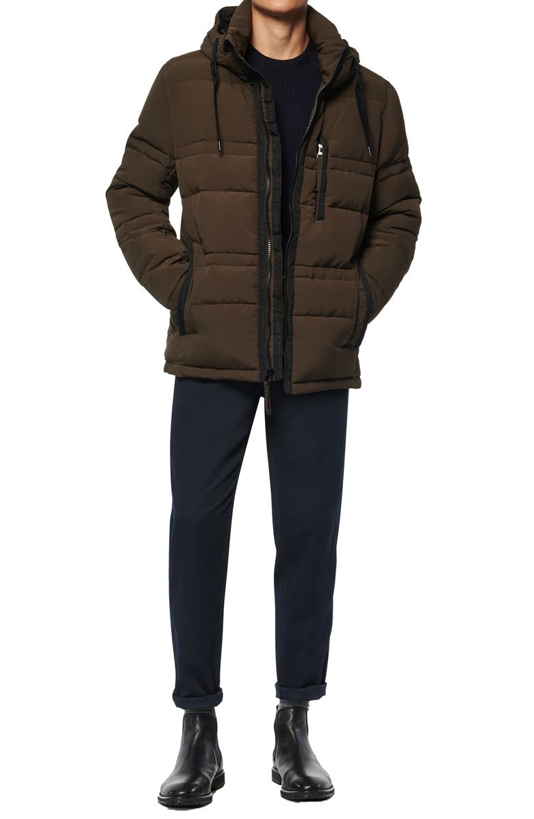 Andrew Marc Huxley Removable Hood Jacket, Alternate, color, Olive