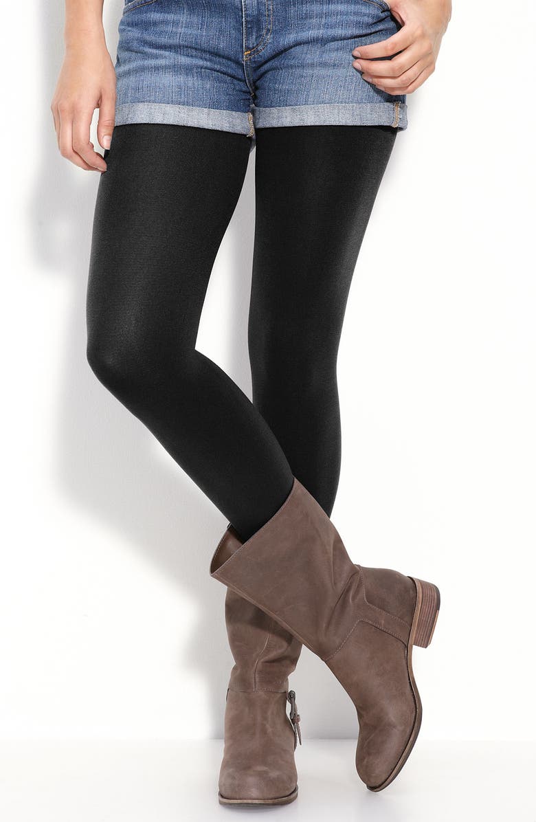 Hue Brushed Footless Sweater Tights, Main, color,