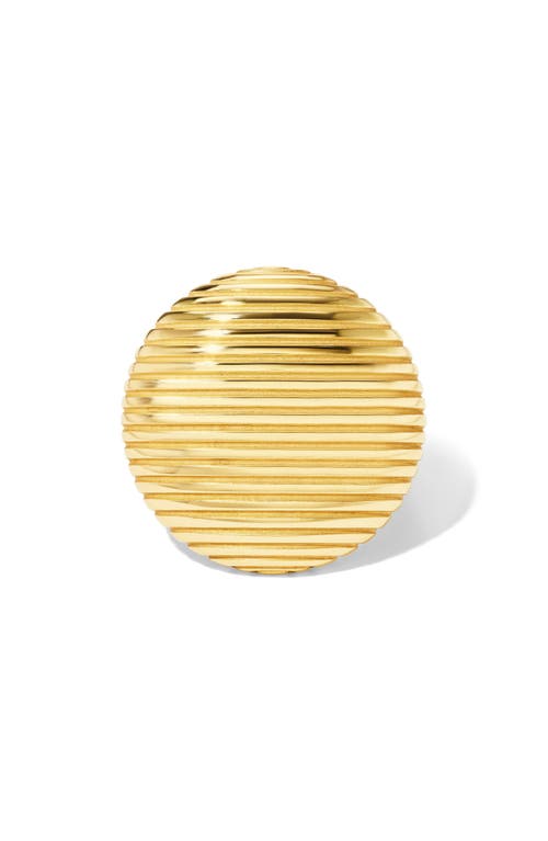Pamela Zamore Isla Dome Ring In Brown