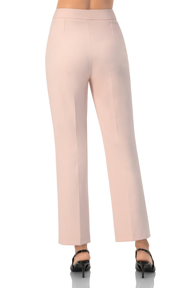 IVONNE Tailored Straight-Leg Pants, Alternate, color, Dusty Pink