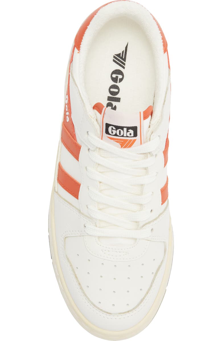 Gola Allcourt Trainer Low Top Sneaker, Alternate, color, White/ Saffron