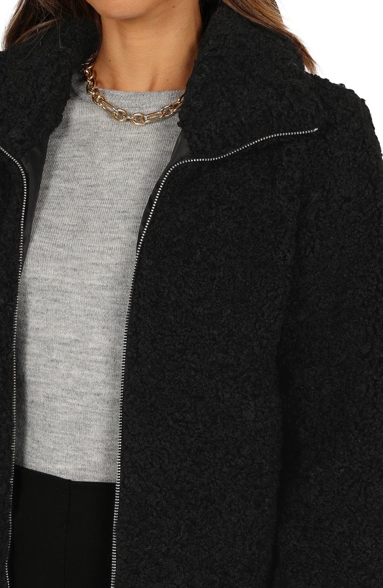 Petal & Pup Lucia Faux Fur Zip-Up Jacket, Alternate, color,