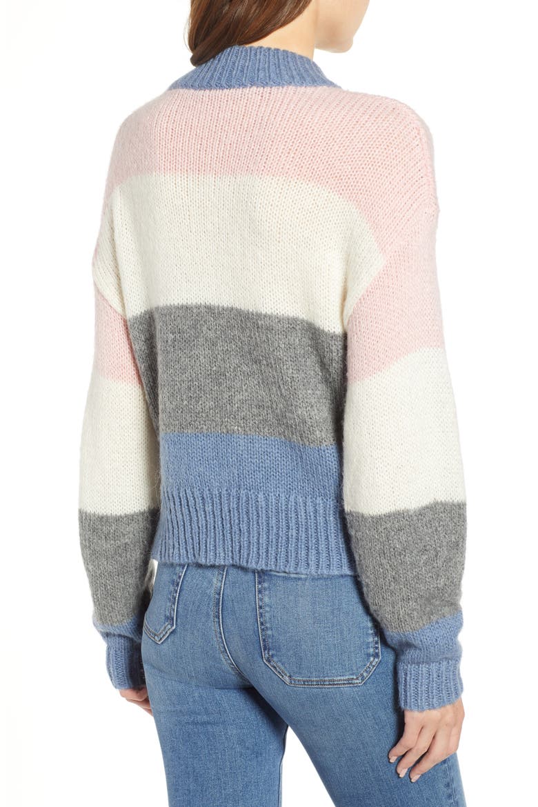 Kendall Stripe Sweater, Alternate, color, BLUE MULTI