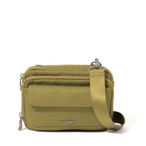 Modern Double Zip Crossbody Bag