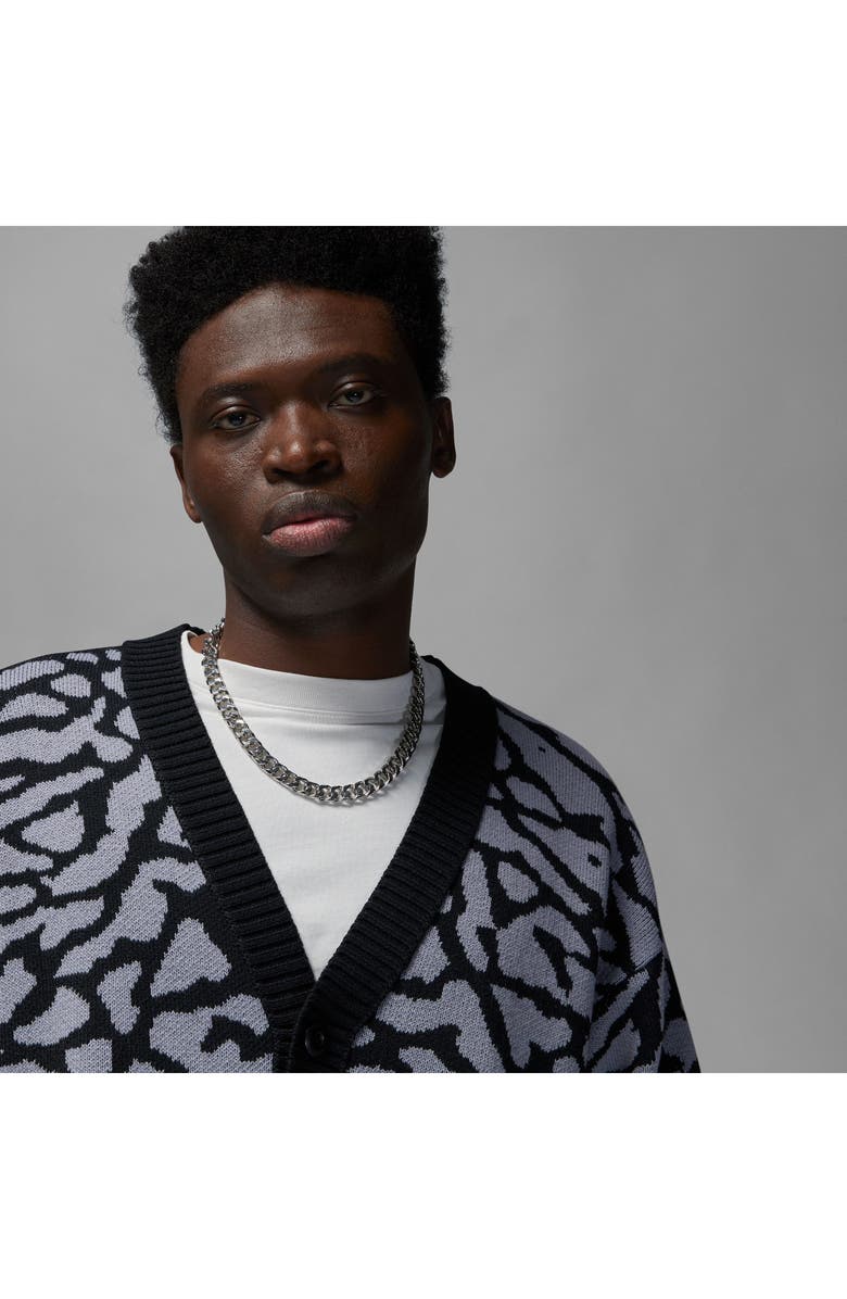 Jordan Elephant Pattern Cardigan, Alternate, color, 