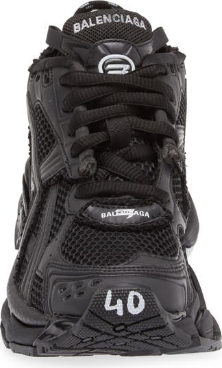 【Balenciaga】RUNNER MATT MCLR MESH◆772774W3RBT Men's Runner Sneaker in Black/silver | Balenciaga US