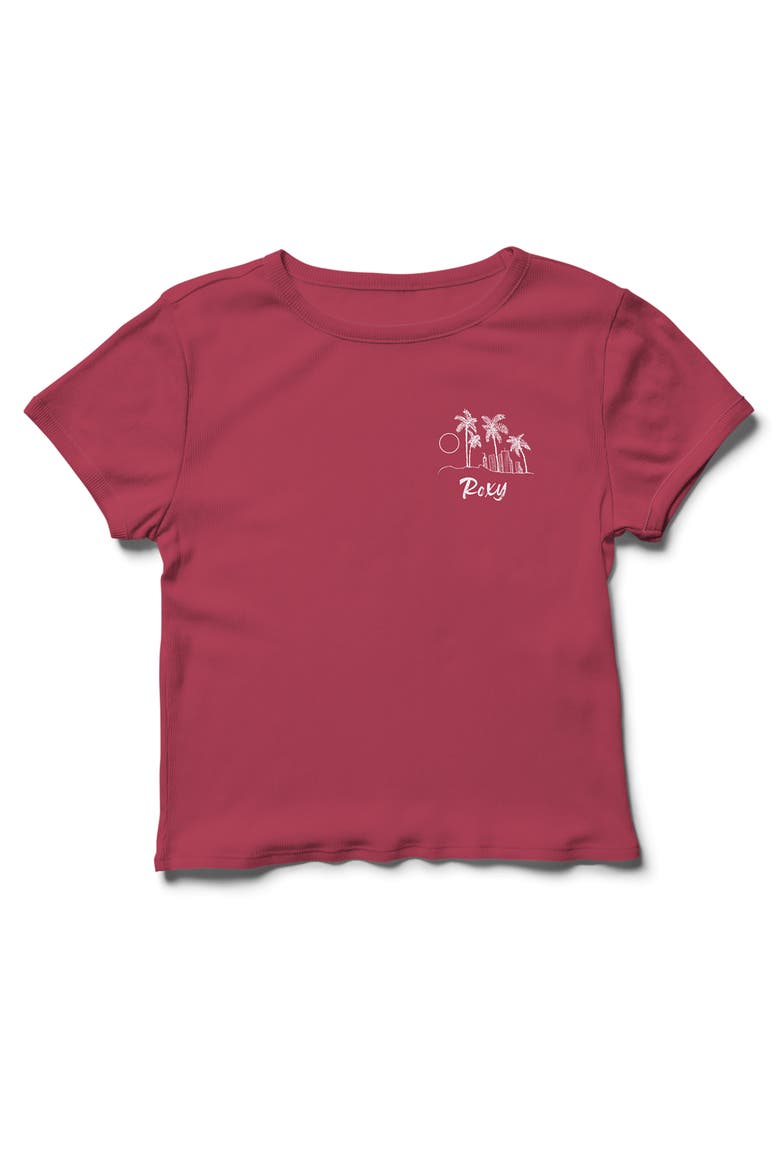 Palm Trees & the City Graphic Tee, Main, color, LIPSTICK RED