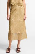 Vince Lace Midi Slip Skirt