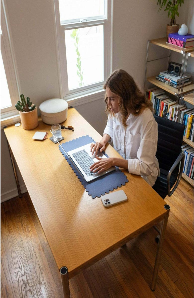 Graf Lantz Crest Merino Wool Medium Desk Pad, Alternate, color, 