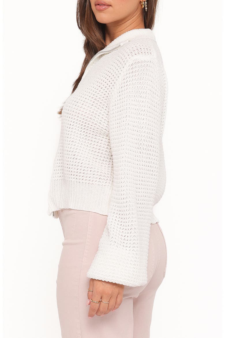 Inara Zip Cardigan, Alternate, color, CREAM