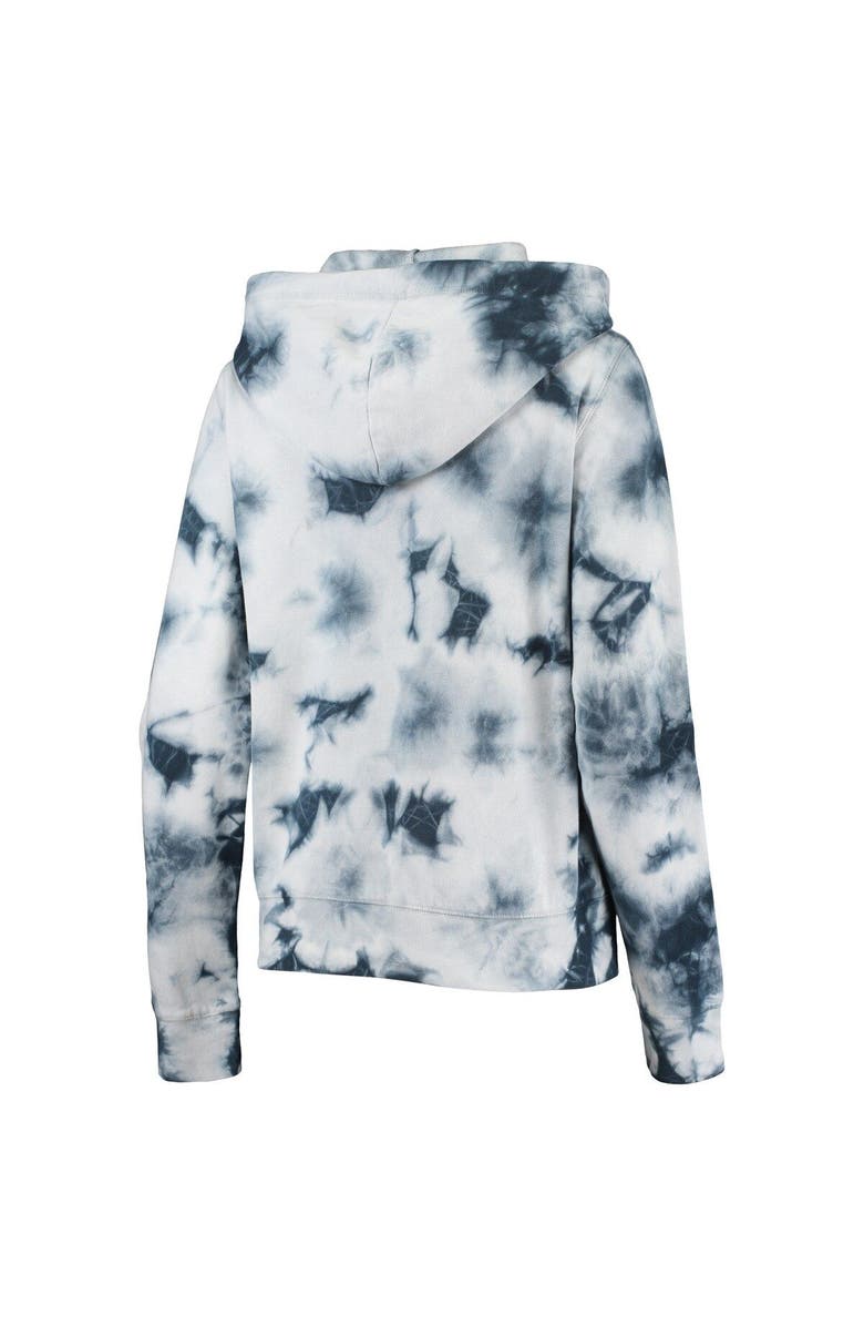 New Era Women's New Era Navy New York Yankees Tie-Dye Fleece Full-Zip Hoodie, Alternate, color, 