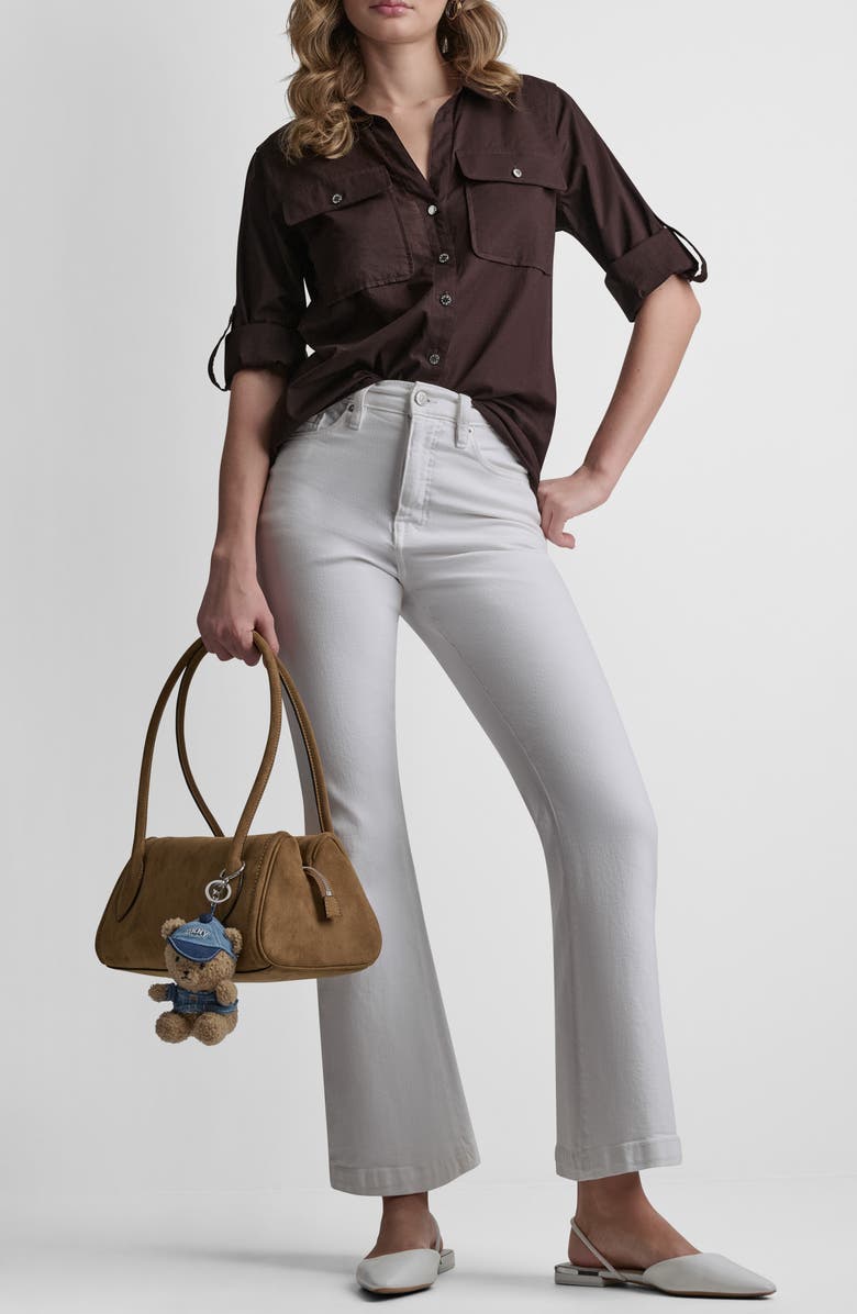 DKNY Roll Tab Shirt, Alternate, color, 