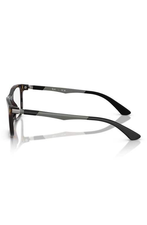 Ray Ban Ray-ban Kids' 50mm Square Optical Glasses In Havana