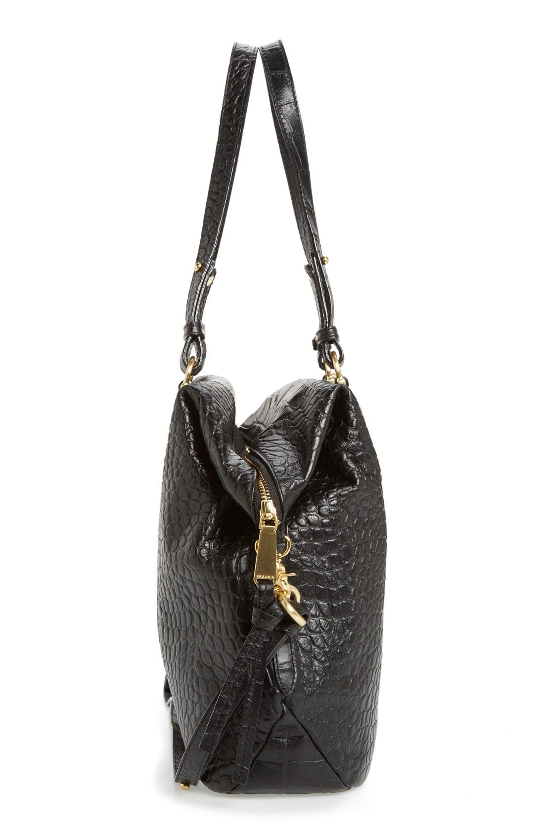Brahmin Delaney Southcoast Croc-Embossed Leather Tote, Alternate, color, 