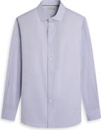 Bugatchi Axel Trim Fit Solid Cotton Blend Button-Up Shirt