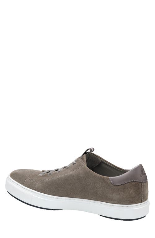 Johnston & Murphy Anson Lace To Toe Sneaker In Gray English Suede