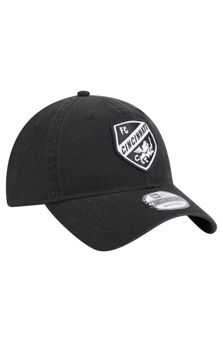 New Era Men's New Era Black FC Cincinnati 2025 Kickoff 9TWENTY Adjustable Hat, Alternate, color,