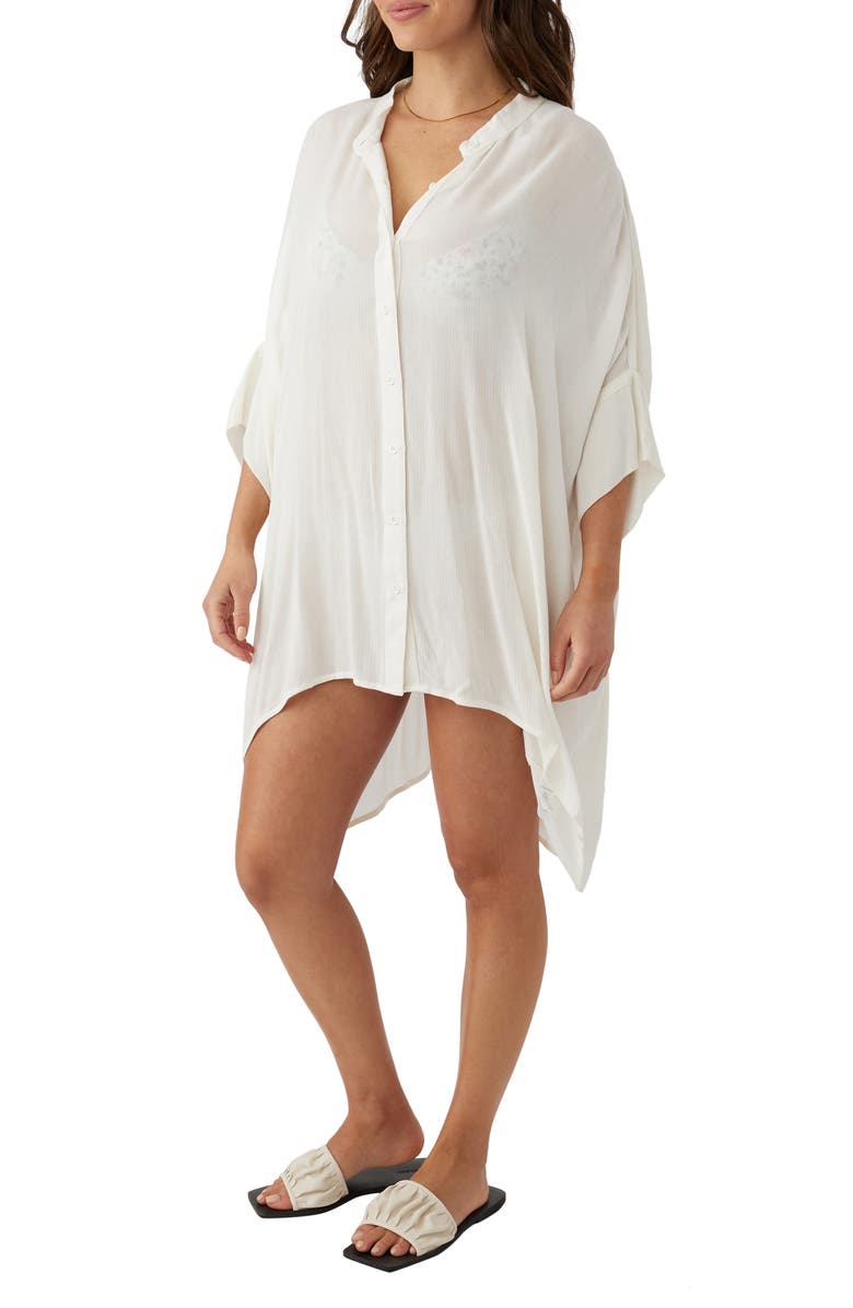 O'Neill Fiona Cover-Up Shirtdress, Alternate, color,