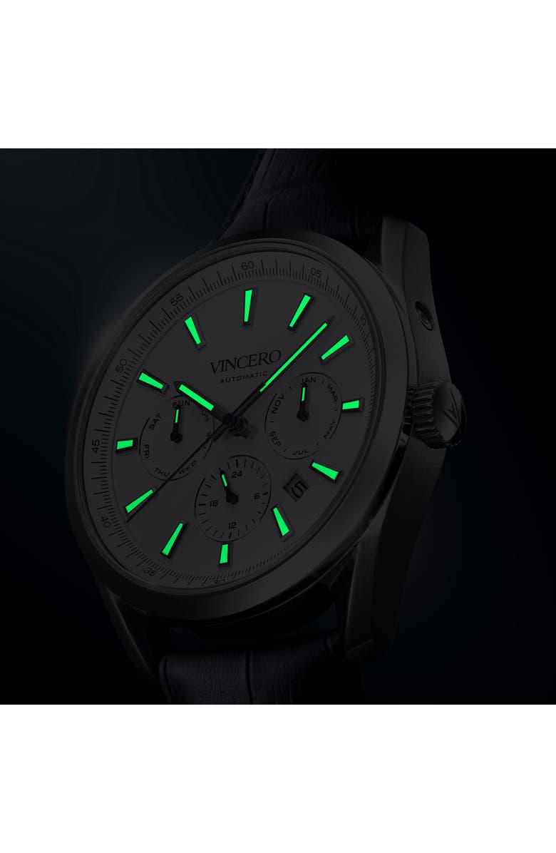 Vincero The Reserve Automatic Bracelet Watch, 41mm, Alternate, color, Blue Silver