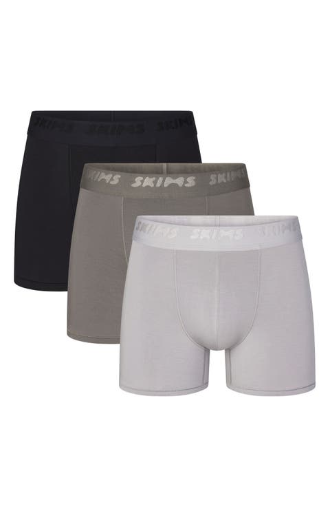 3-Pack 3-Inch Stretch Modal Boxer Briefs (Regular & Big)