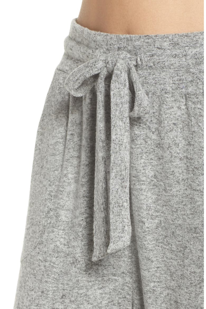 Brushed Hacci Lounge Jogger Pants, Alternate, color, GREY FLANNEL MARL