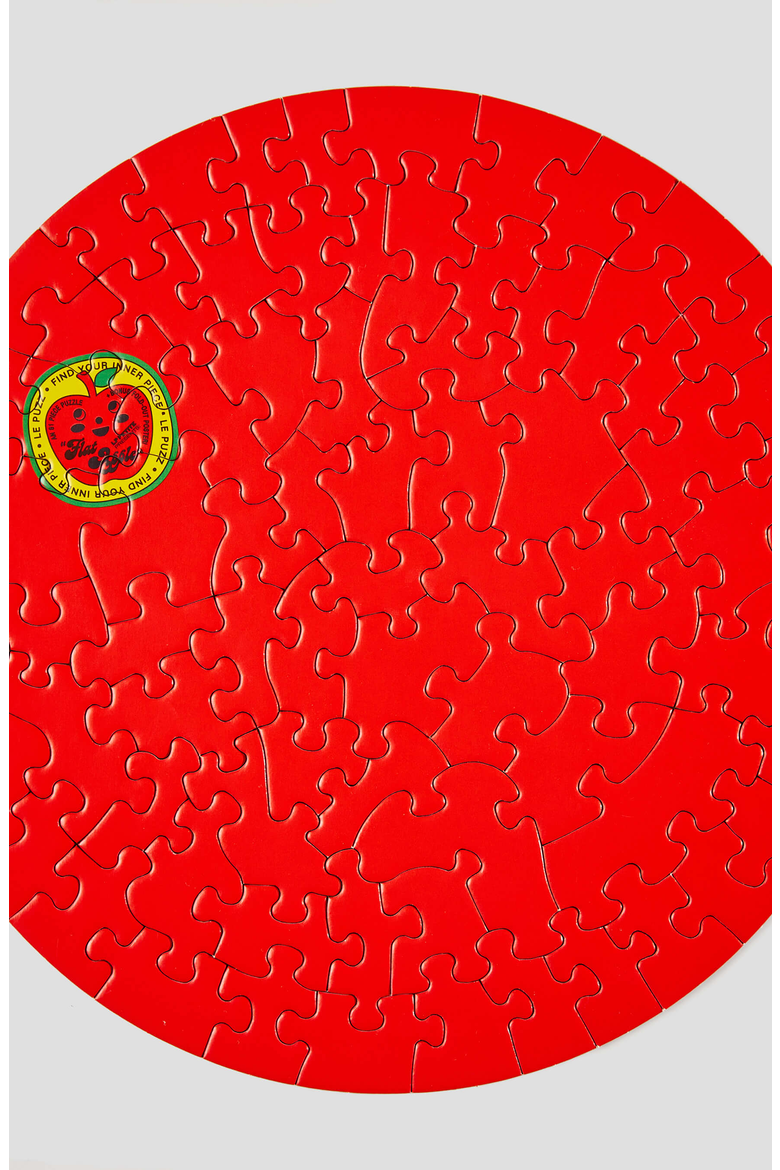 Flat Apple 81 Piece Mini Jigsaw Puzzle, Alternate, color, None