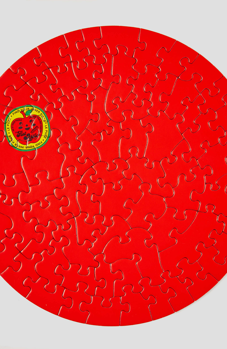 Le Puzz Flat Apple 81 Piece Mini Jigsaw Puzzle, Alternate, color, NO COLOR