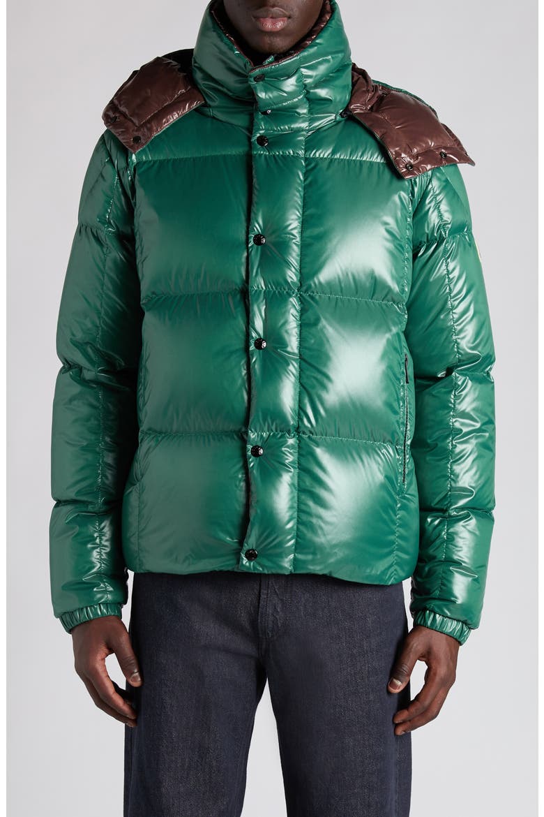 Parana Down Jacket with Removable Hood, Main, color, BISTRO GREEN