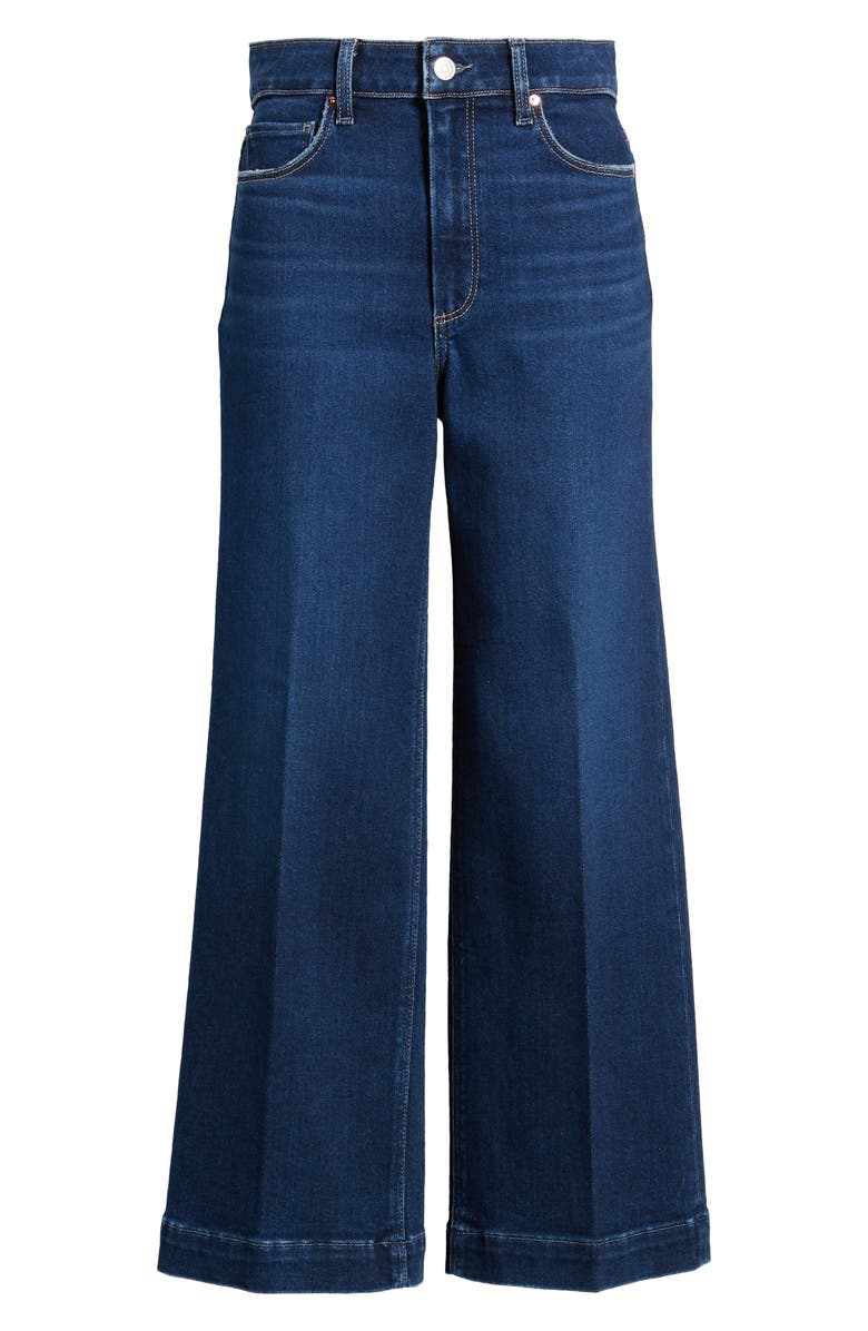 PAIGE Anessa High Waist Ankle Wide Leg Jeans, Alternate, color, 