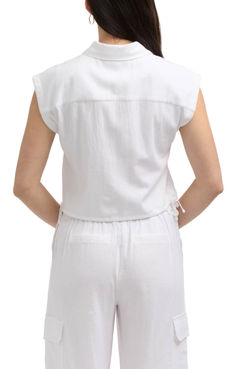 Ellen Tracy Drawstring Hem Camp Shirt, Alternate, color,