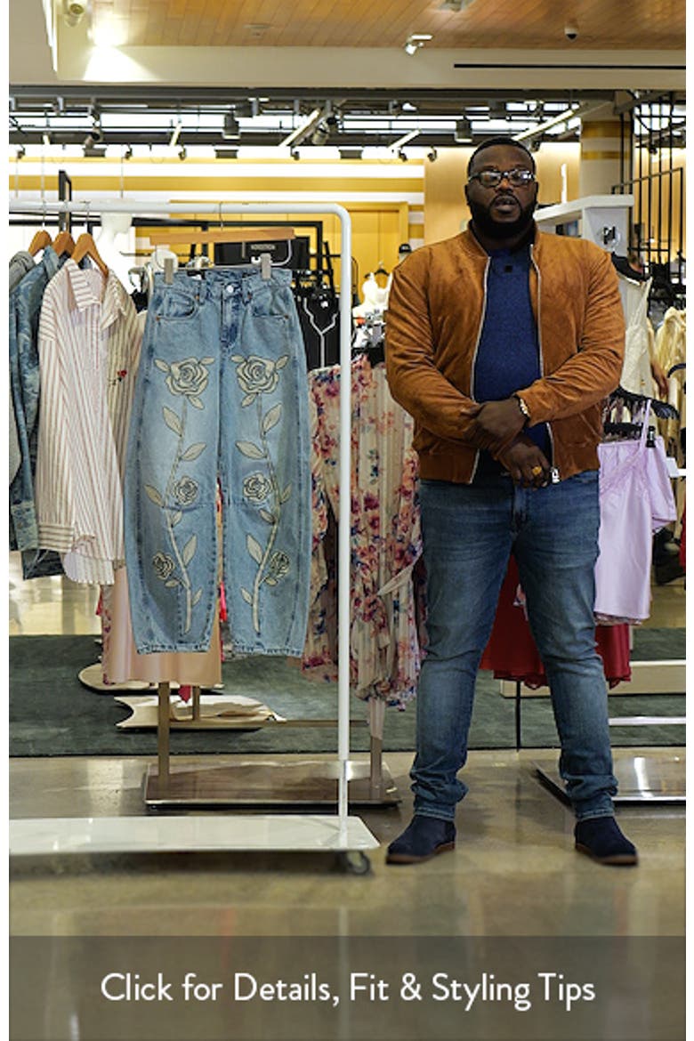 Embroidered Barrel Leg Jeans video
