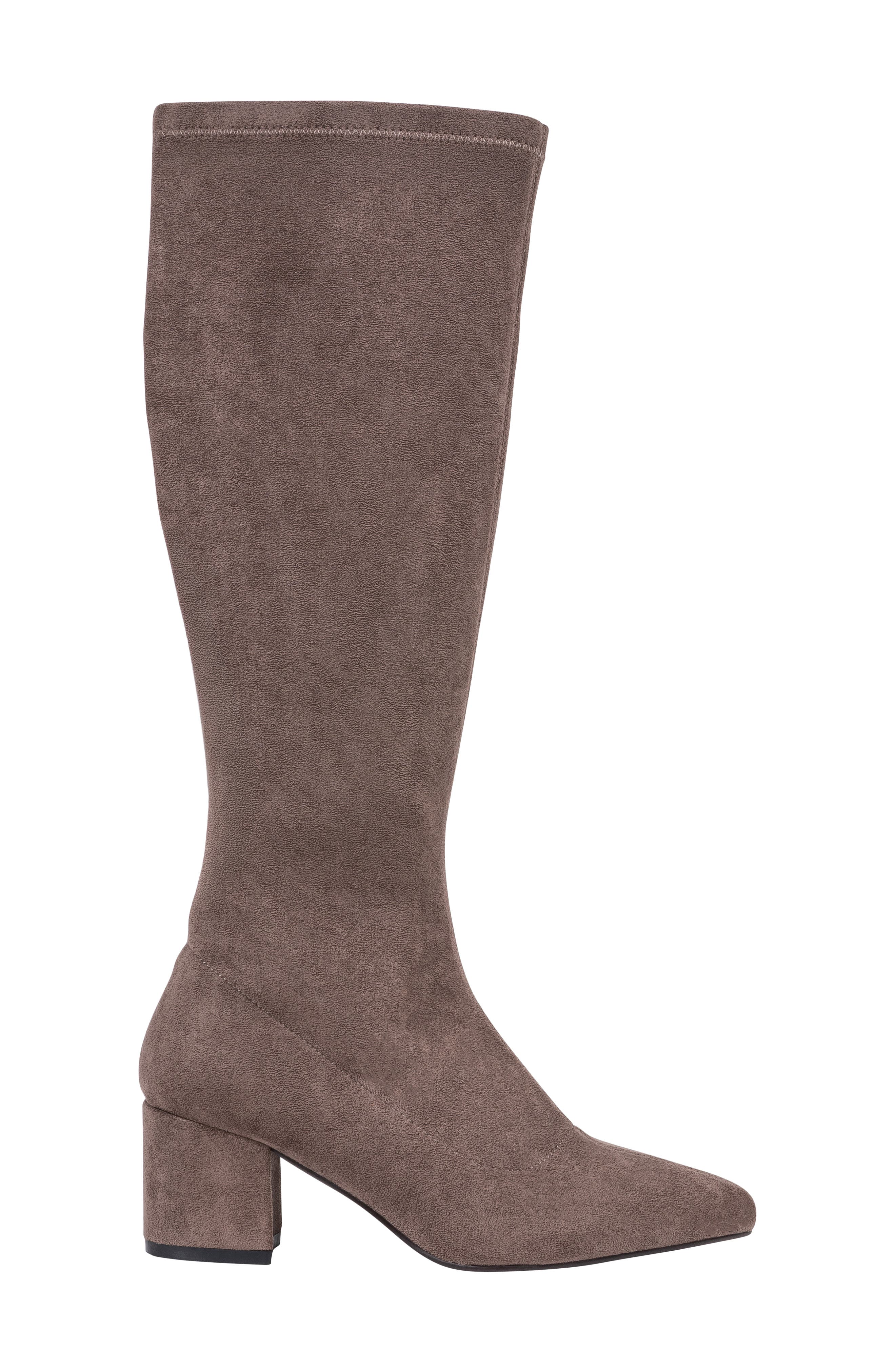 Riggs Faux Suede Knee High Boot, Alternate, color, TAUPE