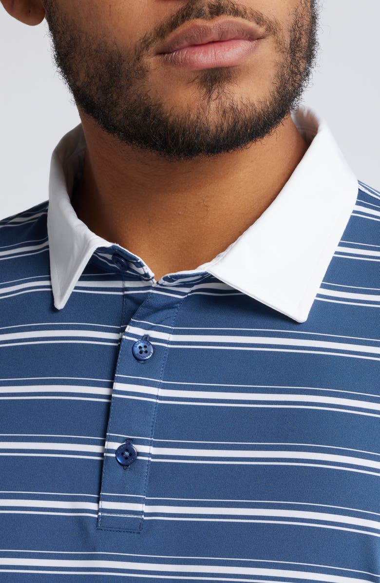 Swannies Barry Stripe Golf Polo, Alternate, color, Navy